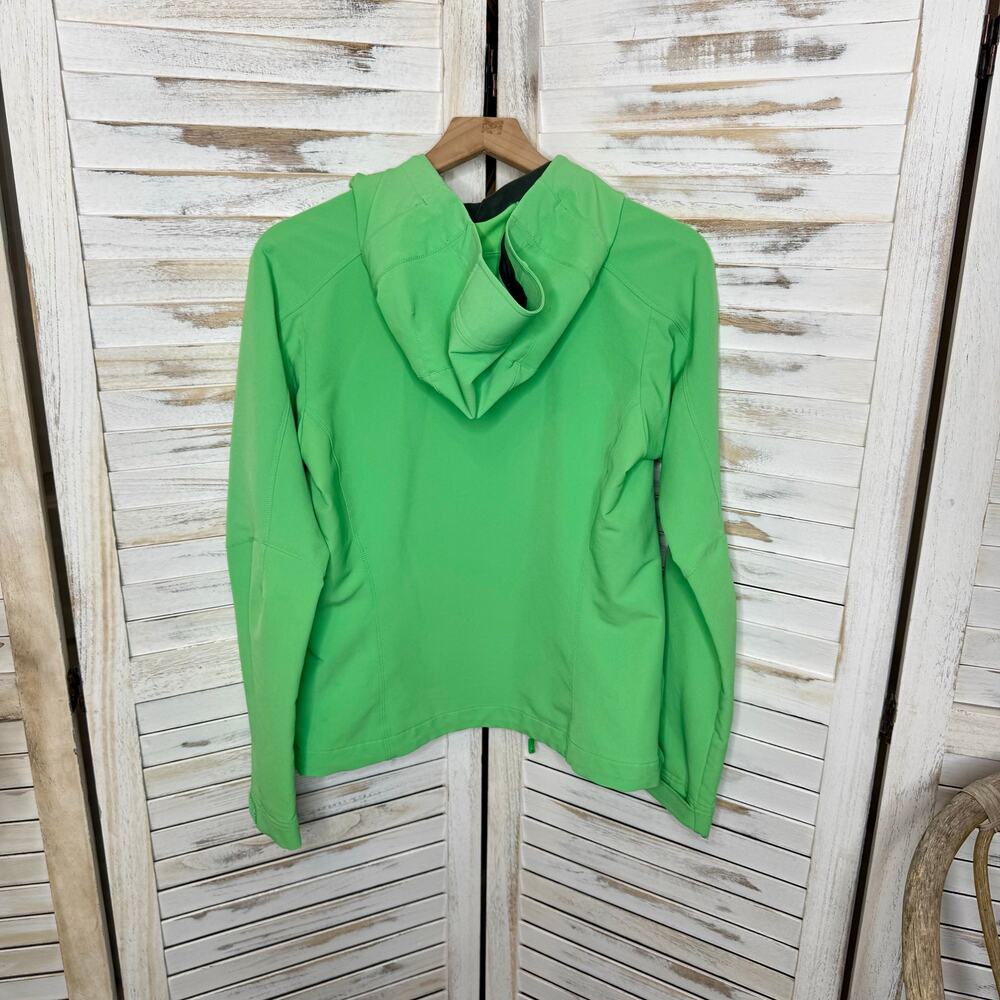 PATAGONIA Women's S Simple Guide Hoodie Lime Green Zip Front Outdoor Jacket - Picture 14 of 16